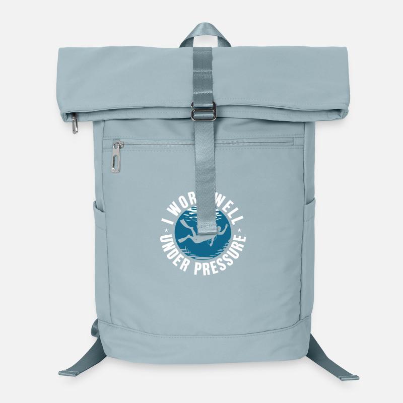 Plongée Je travaille bien sous pression Plongeur Plongée Sac à dos ordinateur