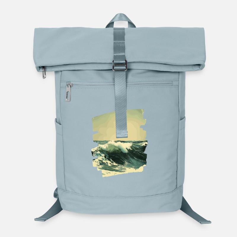 Les vagues et la mer Sac à dos ordinateur