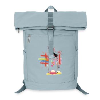 Regenbogenroboter Partystar - Laptop-Rucksack  - Eisblau - Vorne
