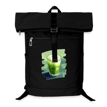 Matcha Latte Liebhaber Grüntee - Laptop-Rucksack  - Schwarz - Vorne