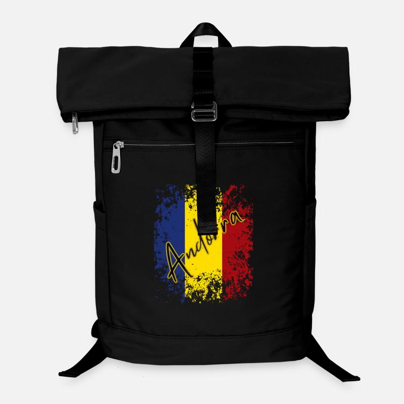 Drapeau d’Andorre, fierté andorrane Sac à dos ordinateur