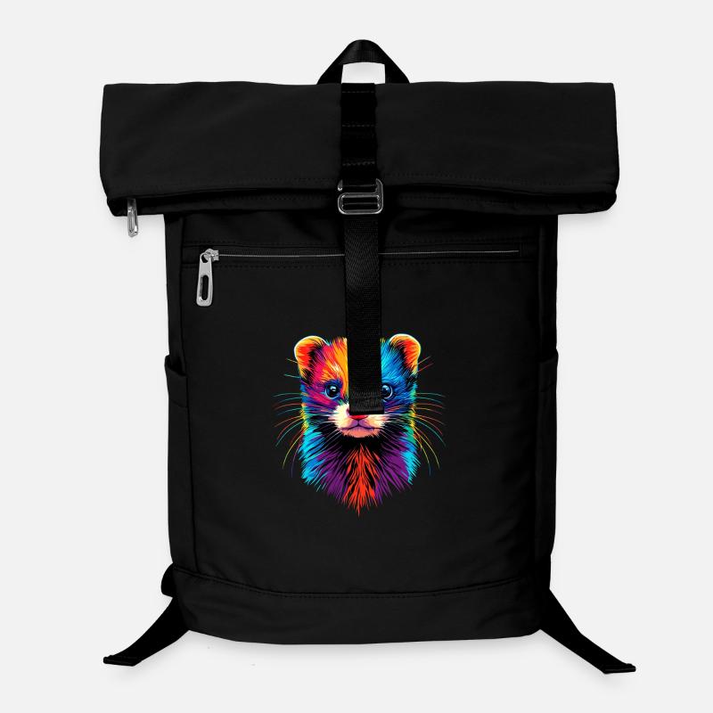 Ferret Ferret Polecat Marten Weasel Cute Ferret Laptop Backpack