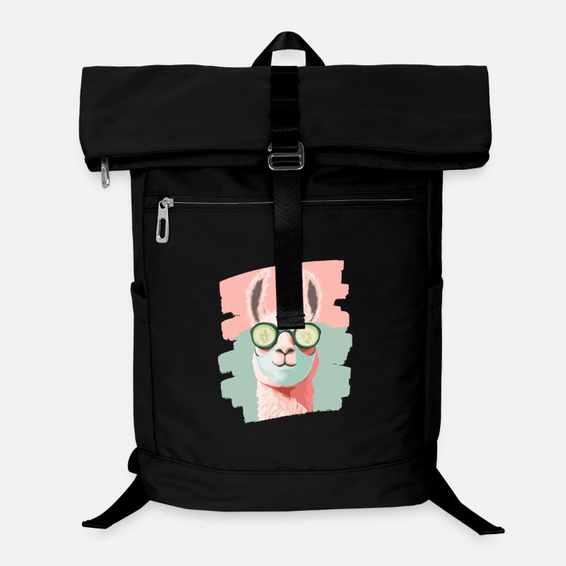 Masque de soin auto-soin Llama Alpaga Beauty Sac à dos ordinateur