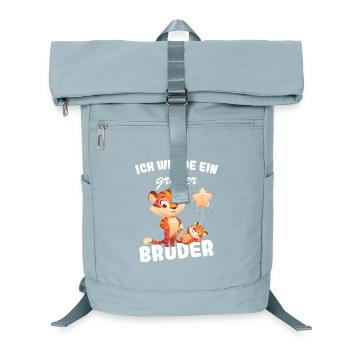 Nachwuchs Verkünden | Ich Werde Großer Bruder 2027 - Laptop-Rucksack  - Eisblau - Vorne
