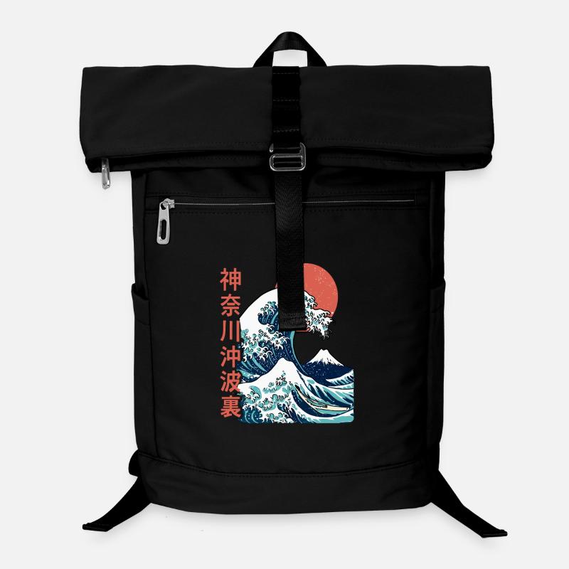 La grosse vague au large de Kanagawa Sac à dos ordinateur