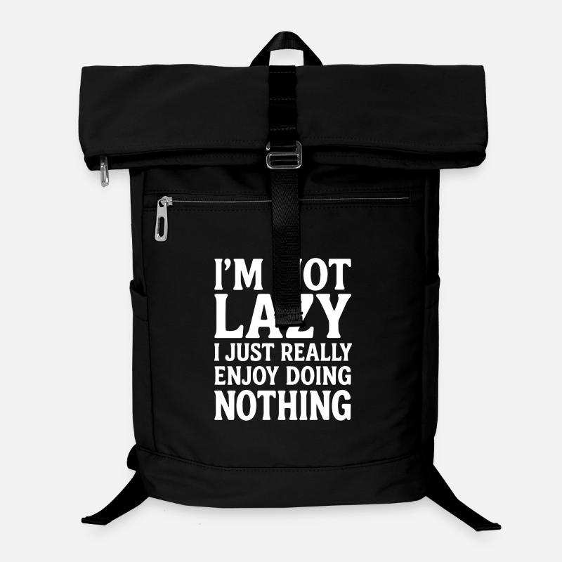 Faul mit Stil - Laptop-Rucksack  - Schwarz