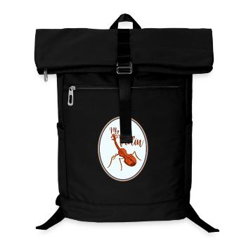 Meine kleine Violine Ameise - Geige Geiger - Laptop-Rucksack  - Schwarz - Vorne