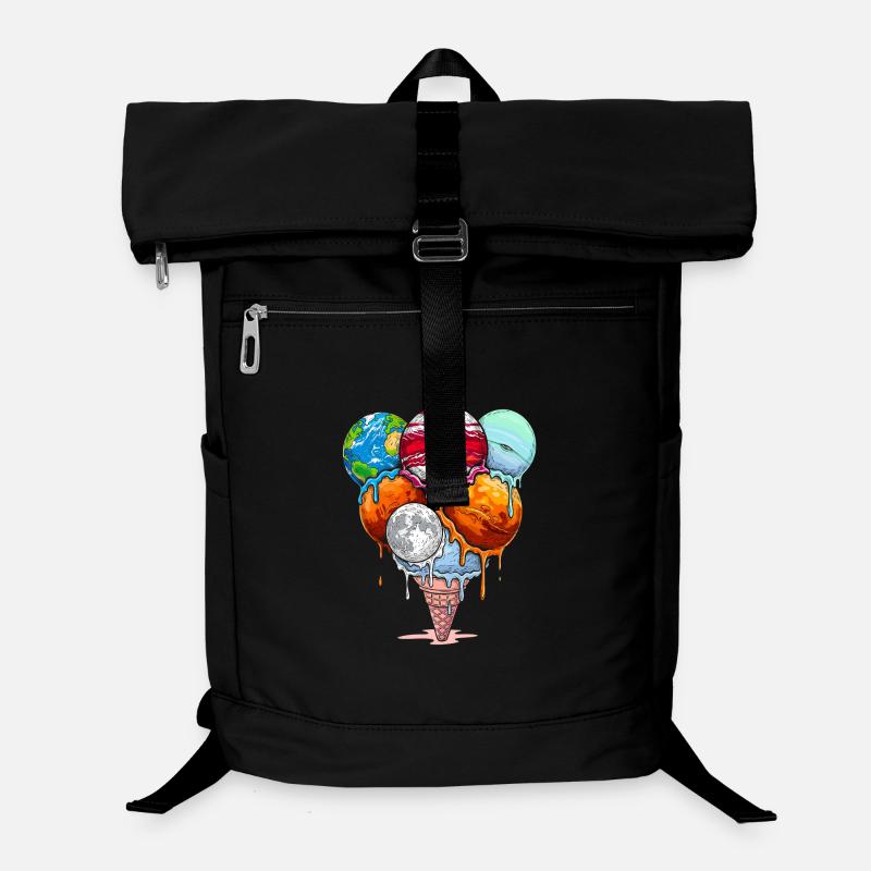 Planeten Eis Kugeln Kosmischer Genuss Laptop-Rucksack 