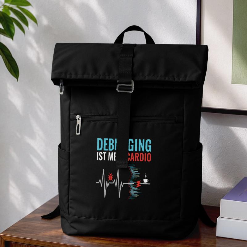 Debugging ist mein Cardio - Programmierer Nerd Laptop-Rucksack 