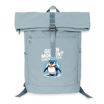 Good morning? Very thin ! Funny Penguin - Laptop Backpack - ice blue - Front