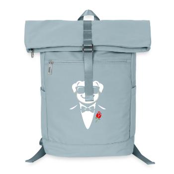 Gentleman Pup - Laptop Backpack - ice blue - Front