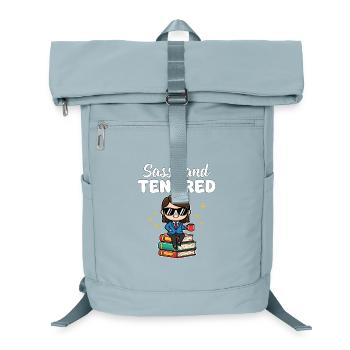 SASSY AND TENURED - TEACHER GIFT - Laptop Backpack - ice blue - Front