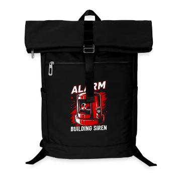 Sirene – Alarm - Laptop-Rucksack  - Schwarz - Vorne