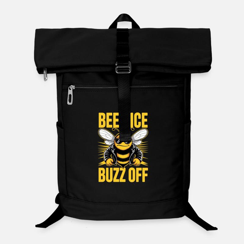 Bee Beekeeper Bee Nice Or Buzz Off Beekeeper Laptop Backpack