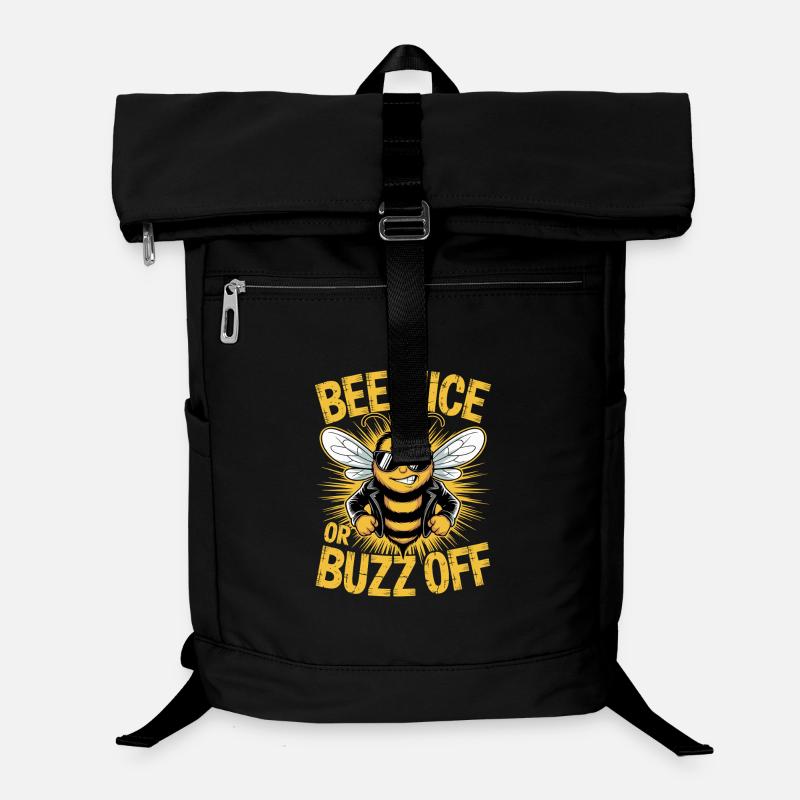 Bee Beekeeper Bee Nice Or Buzz Off Beekeeper Laptop Backpack