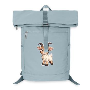 Ziege - Laptop-Rucksack  - Eisblau - Vorne