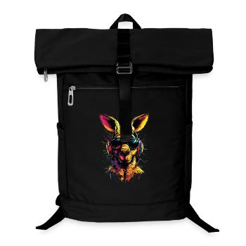 Kangourou Australie Outback Kangourous mignons sauvages - Sac à dos ordinateur - noir - Devant