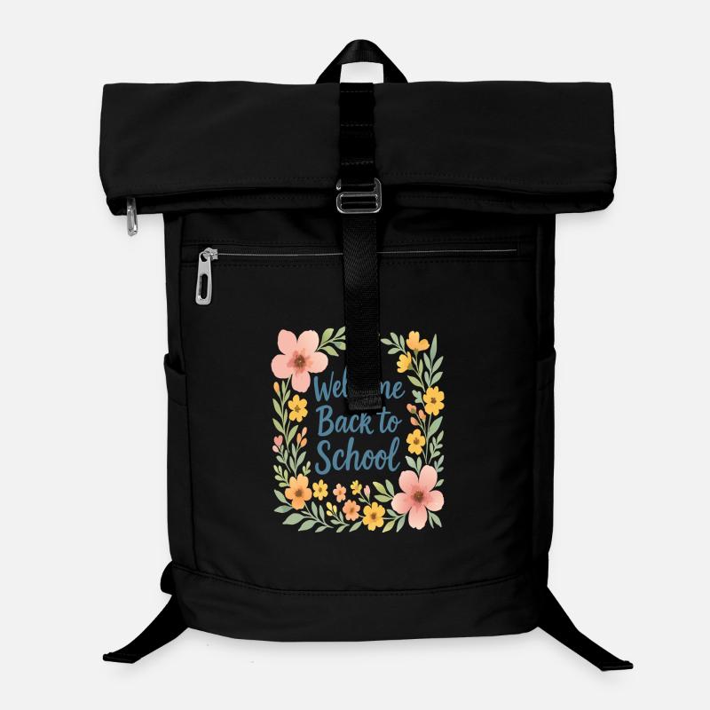 Blumendesign für den Schulanfang Laptop-Rucksack 