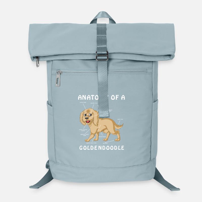 Golden Doodle Anatomical Illustration Laptop Backpack