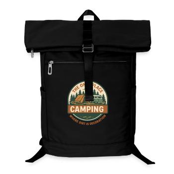 Funny Camping Camper Van Adventure Design - Laptop Backpack - black - Front