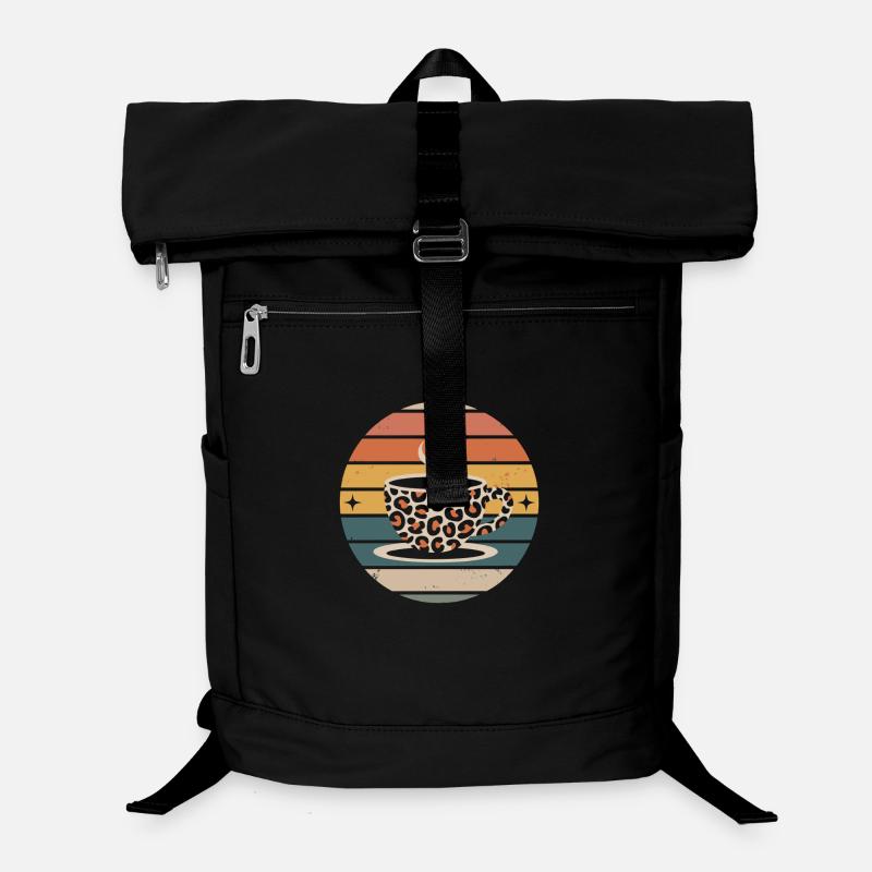 Retro Coffee Cup Coffee Laptop Backpack