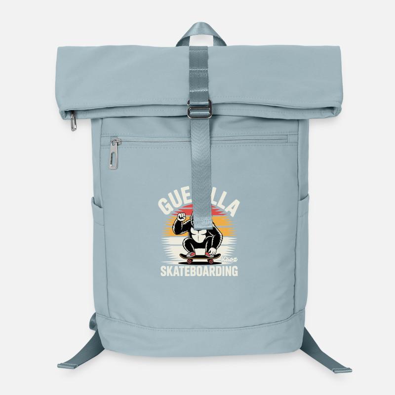 Gorille Skateboarding Motif Design Sac à dos ordinateur