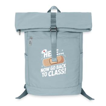 Humorvolles Schulmützen Motiv für den Schulanfang - Laptop-Rucksack  - Eisblau - Vorne
