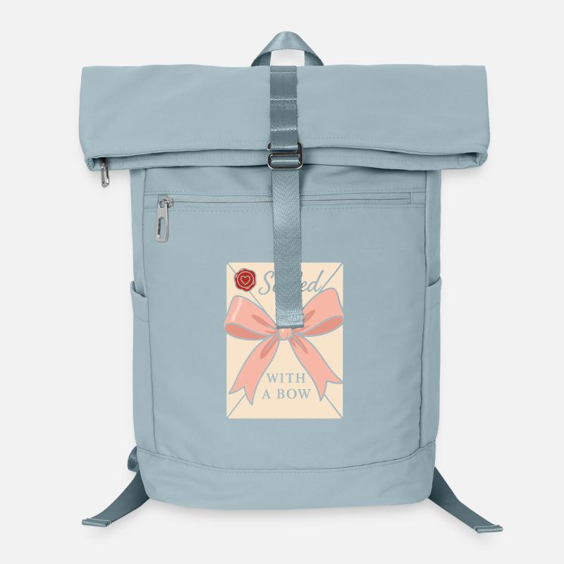 Coquette Aesthetic Bow Pattern Girly Pastel Laptop Backpack