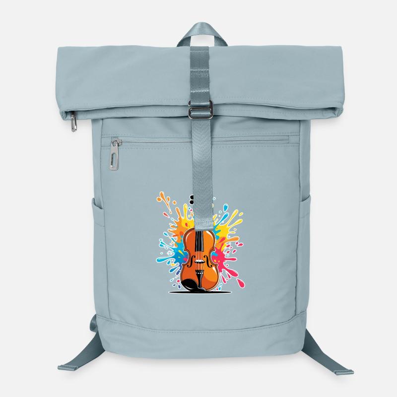 Conception artistique de violon vibrante Sac à dos ordinateur