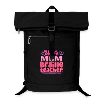 Braille Teacher Braille Dotum - Laptop Backpack - black - Front