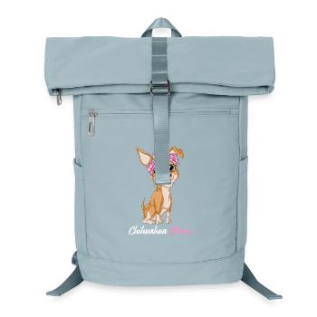 Funny Chihuahua Mom Pet Art Perfect Mother’s Day - Laptop Backpack - ice blue - Front