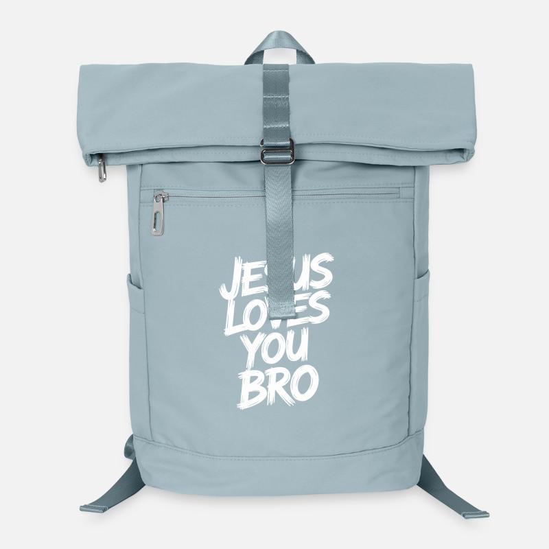 Jesus Liebt Dich Bruder Christian Botschaft Modern Laptop-Rucksack 