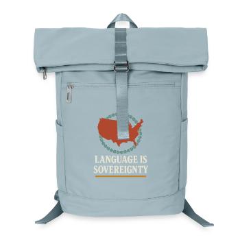 Indigene Sprache Revitalisierung Muttersprachler - Laptop-Rucksack  - Eisblau - Vorne