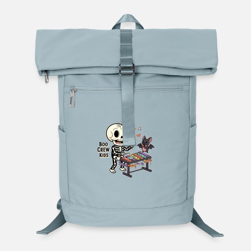 Skeleton with xylophone and bat Laptop Backpack