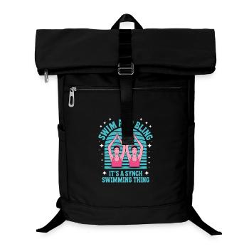 Synchronschwimmen Kunstschwimmen Wassersport - Laptop-Rucksack  - Schwarz - Vorne