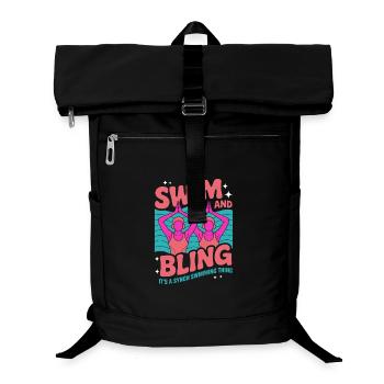 Synchronschwimmen Kunstschwimmen Wassersport - Laptop-Rucksack  - Schwarz - Vorne