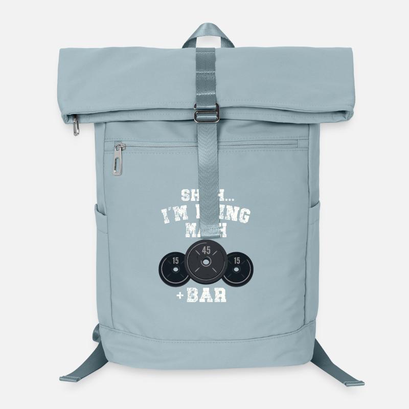Shhh I'm Doing Math Weight Bar Lifting Workout  Laptop-Rucksack 