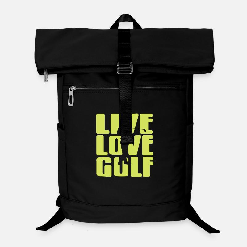 Live Life Play Golf Funny Quote for Golfers Laptop-Rucksack 