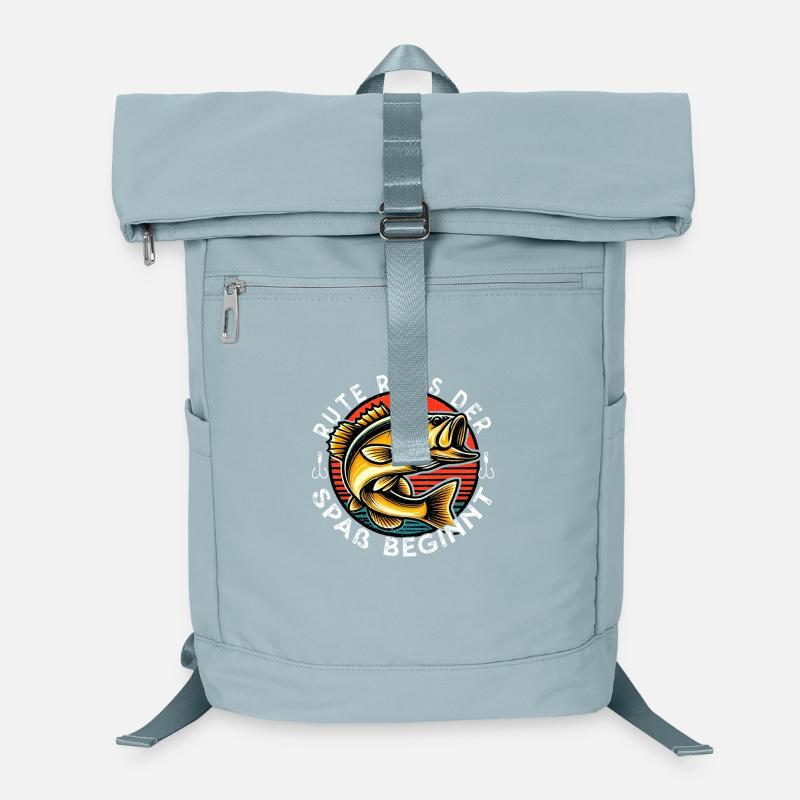 Rod Ruas Le plaisir commence Pêche à la ligne Sac à dos ordinateur