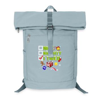 Nice Naughty I Tried Christmas – Lustiges Feiertags-T-Shirt - Laptop-Rucksack  - Eisblau - Vorne