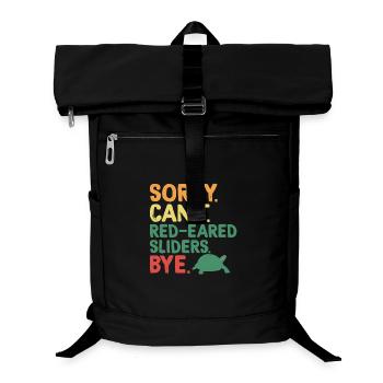 Red-eared Turtle - Laptop Backpack - black - Front