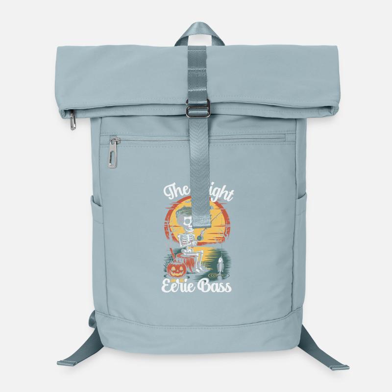Motif de nuit de basse étrange avec squelette Sac à dos ordinateur