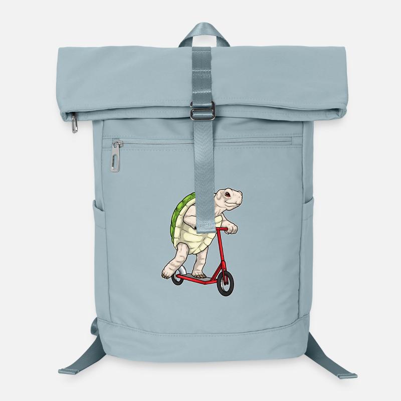 Turtle scooter Laptop Backpack
