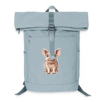 Schwein Ferkel - Laptop-Rucksack  - Eisblau - Vorne