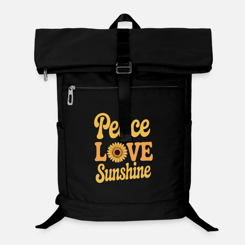 Sonnenblume - peace & love Laptop-Rucksack 