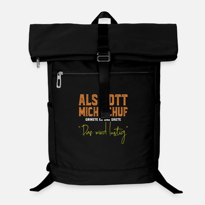 Gottes Liebe und Hundelogik Laptop-Rucksack 