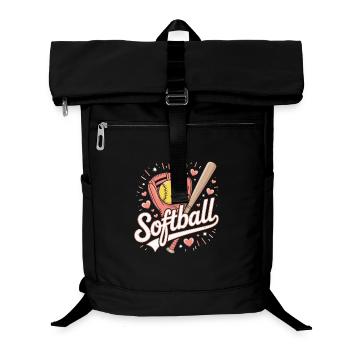 Softball - Laptop-Rucksack  - Schwarz - Vorne