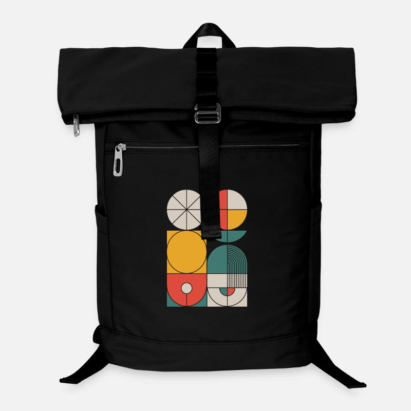 Bauhaus Geometrische Formen Komposition Laptop-Rucksack 