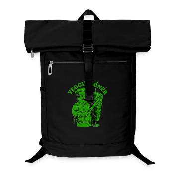 Veggie Döner - Fast Food - Vegan Kebab - Laptop Backpack - black - Front