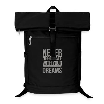 Inspirierendes Traum Verfolgung Zitat Design - Laptop-Rucksack  - Schwarz - Vorne